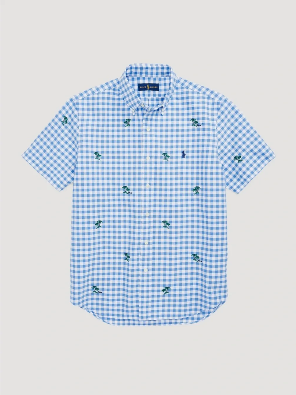 $125 Polo Ralph Lauren Men's Palm Tree-Embroidered Oxford Shirt, Size  XXL